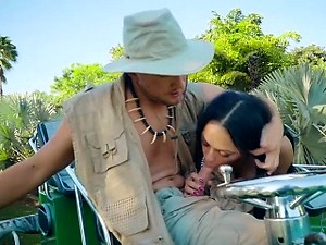 Beauty receives a wild drilling from horny old teacher